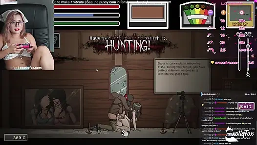 Küskün oyuncu kız Gabbi goon canlı yayında şehvetli ruh avı oynuyor