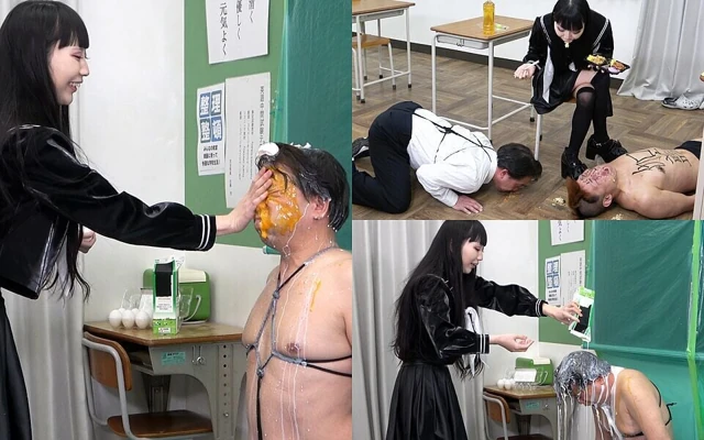 Çiğ yumurta atılır, süt duşları, dışarı tükürülür yemekler—kadınlar üniversite öğle yemeğinde erkeklere şaka yapar, kadınlar güç sahibidir.