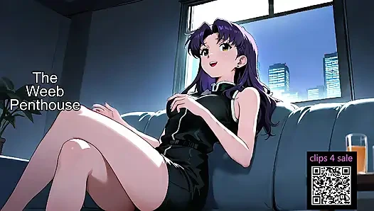 Evangelion'dan Misato Katauragi- bdsm kölesi