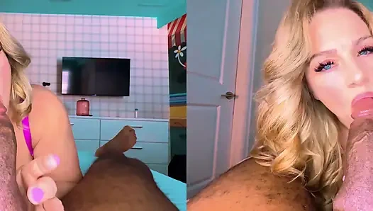 Vr 3d - büyük memeli orta yaşlı seksi kadın büyük zenci yarağını emiyor ve sikiyor