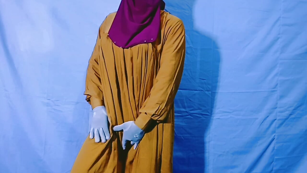 Desi köy Bhabhi'si Bangladeşli başörtülü Müslüman