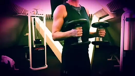 Evangeline lilly egzersiz kolları