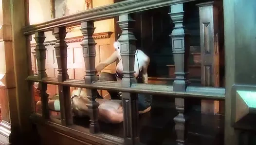 Jodie james cinsel arzu dolu ve bir horoz tarafından dövülerek alır