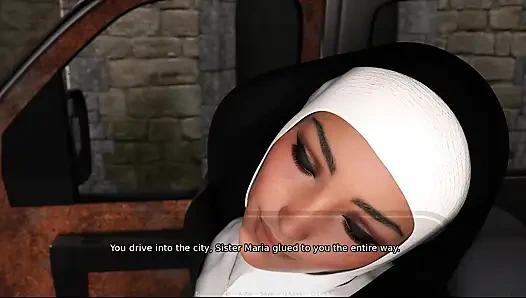 Büyükannelerin evi 138 ben kız kardeş Maria Bekaret'i kilise minibüsüne götürdüm