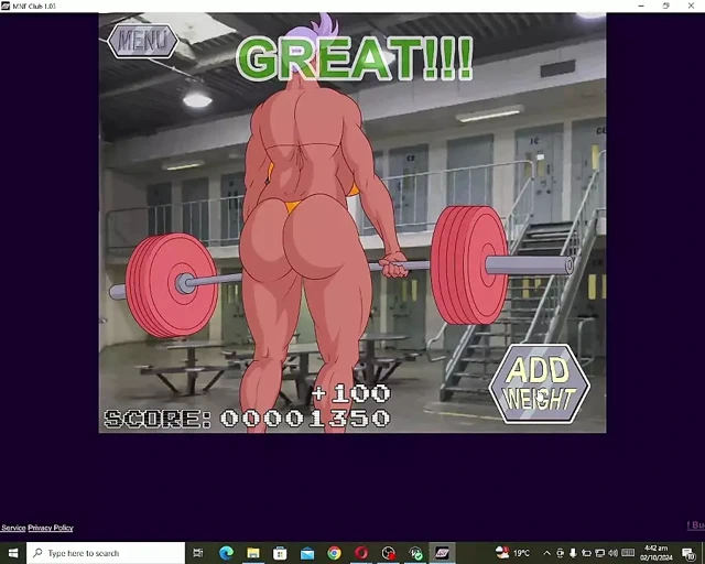 MNF Hapishanesi'nde yetişkin oyunu güç kaldırma