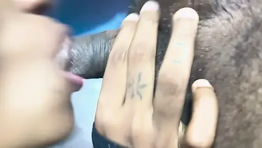 Stepmom gives deep blowjob for her stepson
