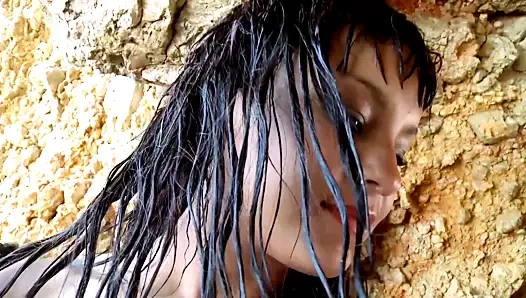 Latin becerdin üzerinde plaj