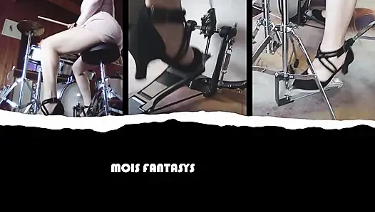 Vježbajte na setu bubnjeva