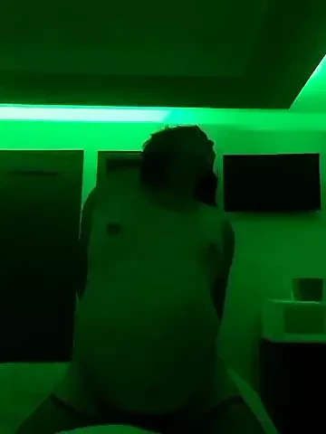 Dildo riding in the green room