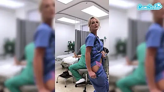 Fitte MILF-krankenschwester Wird Gefeuert, Um Im Krankenhaus Zu Masturbieren