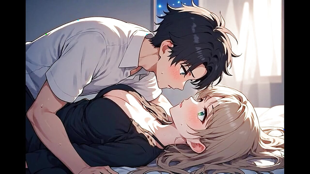 Yakın çekim öpüşme animasyonunda 3 boyutlu çizgi film, yapay zeka tarafından oluşturulan çizgi film içeriği, 18 yaşındaki anime kızın sansürsüz videosu