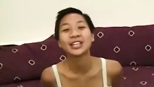 retro Asya sürme yaşlı adam üstüne önce boşalmak