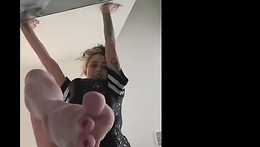 Bakış açısı tanrıça ve tam klip için ayak kaltak!
