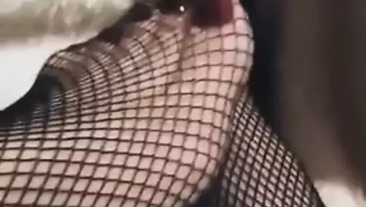 Ayak fetişi.. seksi.. külotlu çorap..