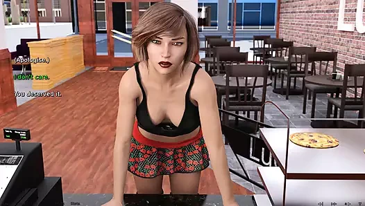 Kalbin olduğu yer: Kısa etekli ateşli kız kafeteryada götünü ve amını teşhir ediyor bölüm -195