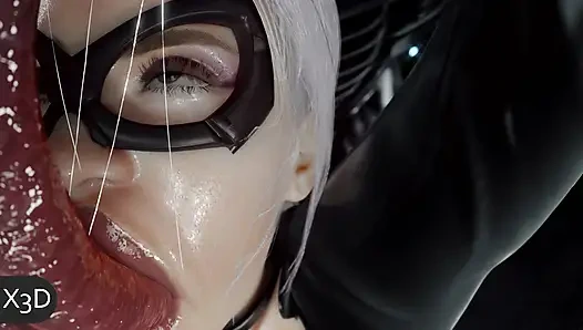 Siyah kedi X Venom 3d animasyon