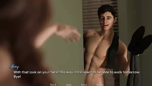 Otel odasında ateşli orta yaşlı seksi ev sahibiyle şehvetli bir durum