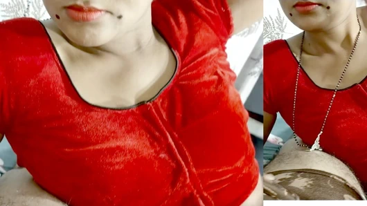 Hintli utangaç ateşli genç yenge yarak emiyor