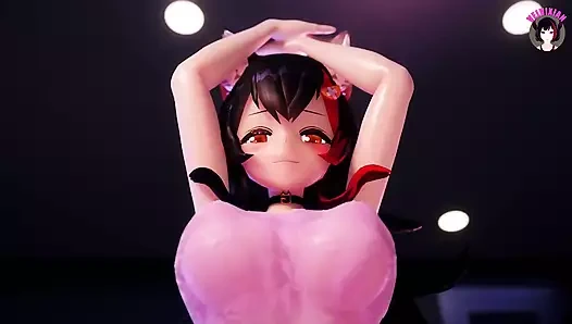 Momo - seksi kedi kız seks istiyor (3 boyutlu hentai)