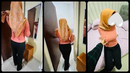 Üniversite ücretini ödemek için bir villada büyük memeli bir tesettürlü öğrenci için rezervasyon yapıyor