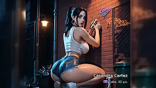 Ateşli latin grafiti orta yaşlı seksi kadın duvarımı sikerken yakalandı, dölümü yüzüne alıyor. AI-Generated