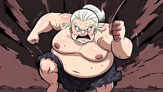 Çizgi film sahnelerinde atletik kadınlar