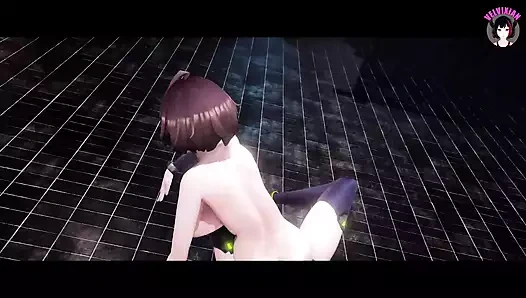 Hyolin - ateşli kız dans ediyor ve kademeli olarak soyunuyor