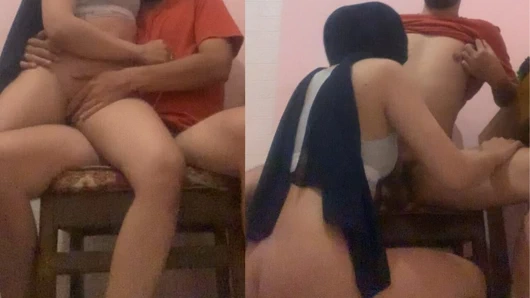 Müslüman tesettürlü evli kadın Hintli patronunun şehvetini servis ediyor