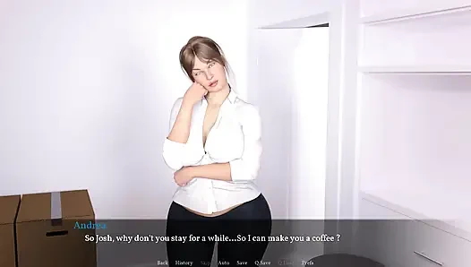 Düzgün vücutlu anlar: evli evli kadın komşusunu kahveye davet ediyor bölüm 2