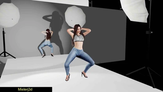 Jenna'nın ilk çıplak modellik çekimi