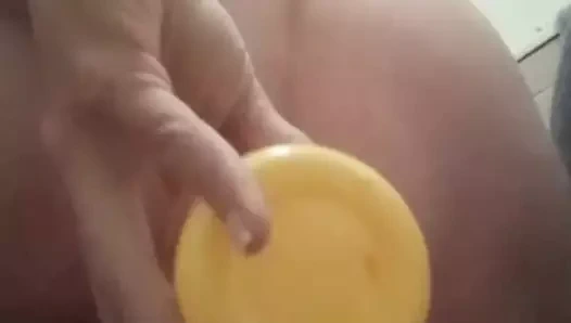 Çok azgın, şampuan şişesini becerdim