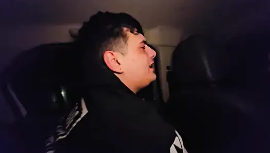 A double blowjob in my friend's car DIRTY MORBID GIRLS