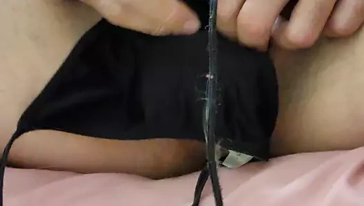 Kirli kullanılmış külot kasık cebinde becerdin ve boşalmak