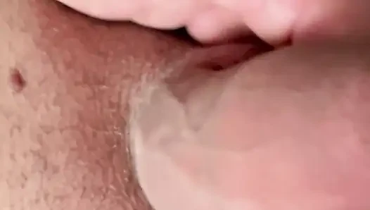 Play with puffy nipples and big cock