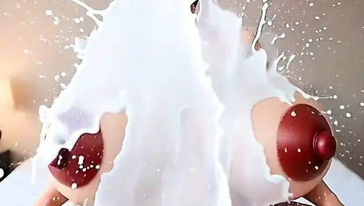 Büyük meme uçlu orta yaşlı seksi kadın çok iyi hissediyor, kızarmadan edemiyor