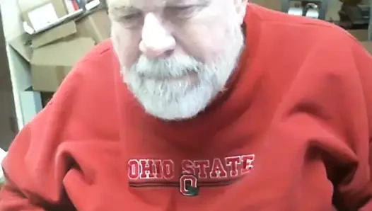 Büyükbaba inme üzerinde web kamerası