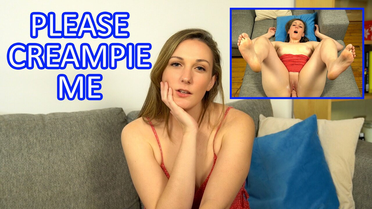 Azgın boşalmak sürtük Creampie pov fuck için yalvarır - clara dee pov
