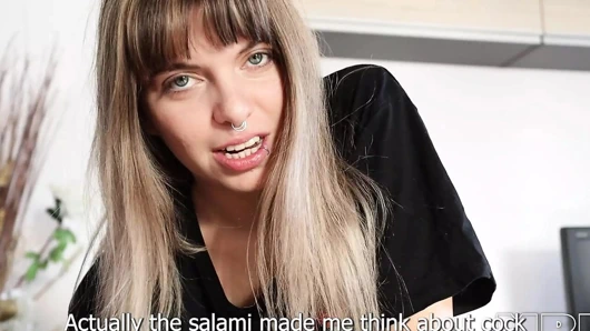 Komik seks ile dices kadar şaşırtıcı orgazm ve Creampie