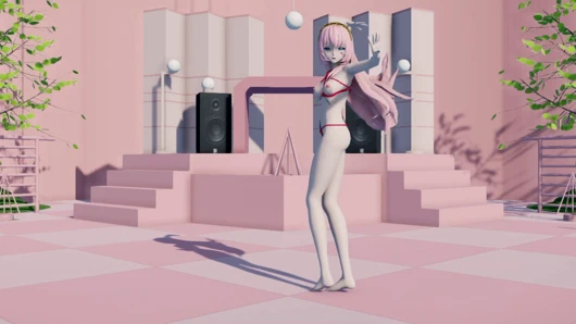 İhale memeli güzel kız esaret içinde dans ediyor.