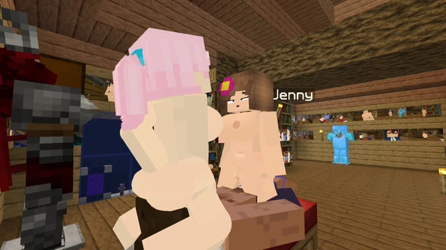 MineCraft Jenny Mod Fapcraft Jenny и Zoey здесь, чтобы потрахаться и принять тройничок