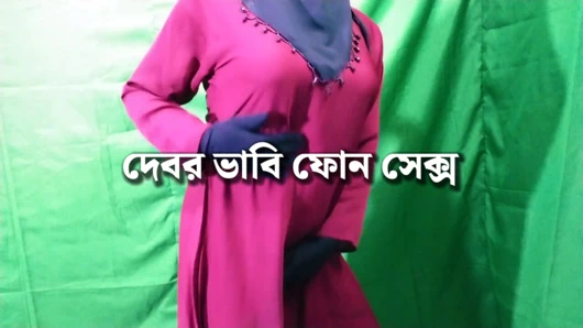 Güzel yengenin kayınbiraderi ile telefonda edepsizce konuşma