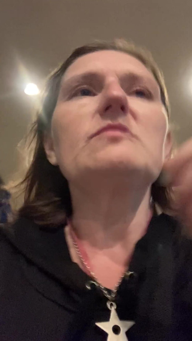 Desperate MILF rushes back to hotel to do HUGE piss in a plastic cup! After filling it once, she strips naked to finish it off