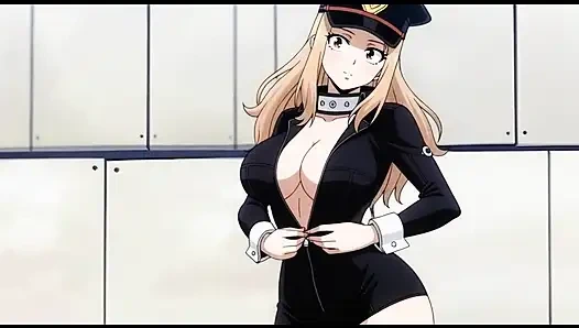 Sensual moments of anime girls in suggestive scenes