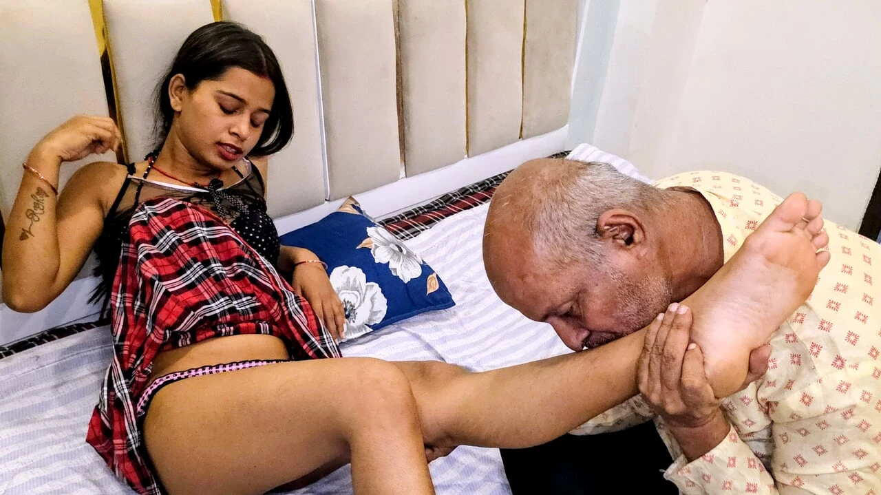 Indian Asian Desi Old Man Hardcore Licking Jamal To MoHini Unlimited Licking Kissing Sex Sensatio