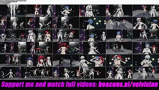 Büyük memeli 3 kız seksi dans ediyor