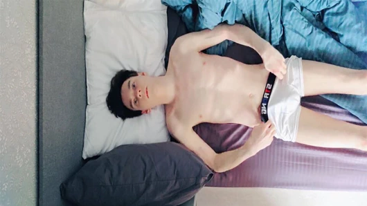 Young boy masturbates