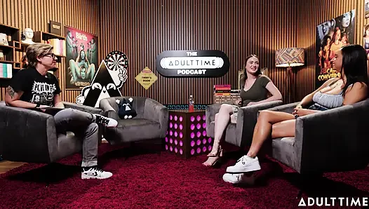 Hailey Rose ve Hazel Moore Short Kings, Ücretsiz Kullanım ve Coregasms | Adult Time Podcast