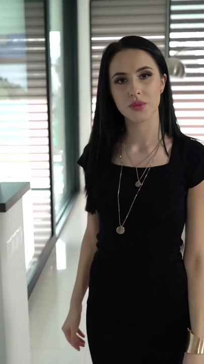 Bakış açısı - döl yiyen ofis bebeği Rebecca Volpetti ve Alyssa Bounty