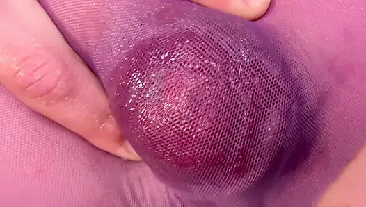 Naylon külot ve çıplak yakın çekimde anal ve sarkma