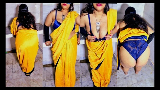 Shruti ben hizmetçiydim ve beni sikmeye başladı. madam odaya geldi